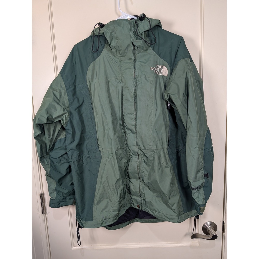 The North Face Gore-Tex Mountain Light Jacket Womens Large Green Vintage Parka